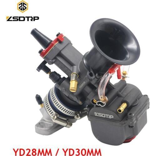 ZSDTRP YD28 YD30mm Universal Maikuni PWK Carburetor Parts Scooters With Power Jet ATV Motorcycle Racing Parts Scooter