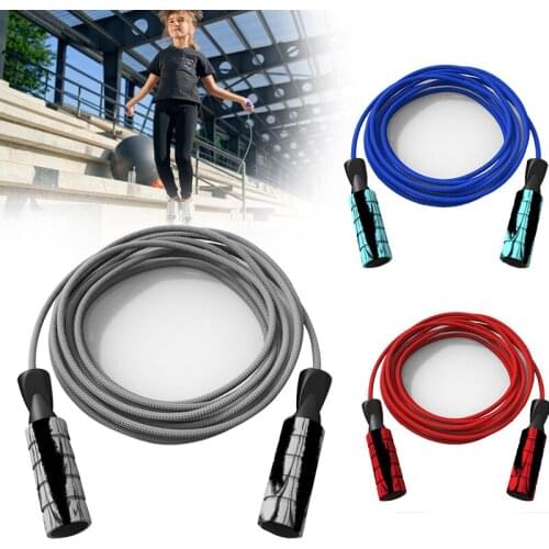 Adult Weight-bearing Skipping Rope Graffiti Handle Cotton Rope Heavy Rope Gym Adult Jump Speed Rope Adjustable Weighted Skipping