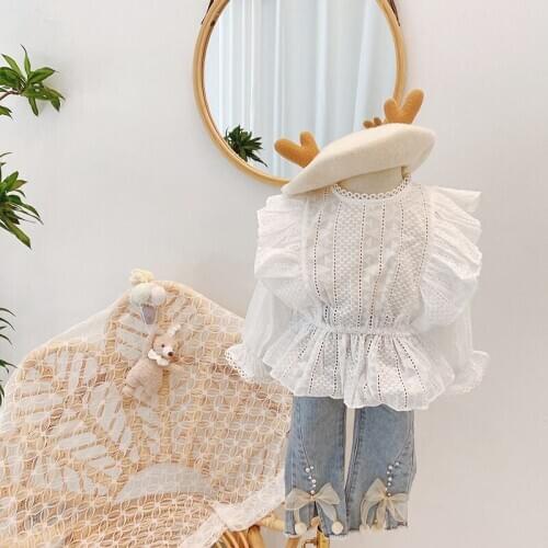 Белые блузки для девочек WYNNE GADIS China At AliExpress