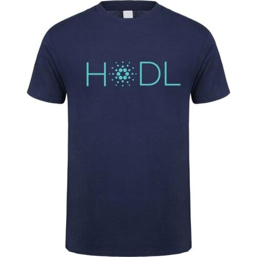 Hold Cardano T Shirt Summer Funny Short Sleeve Cotton Cryptocurrency T-shirt Tees Tops OZ-433