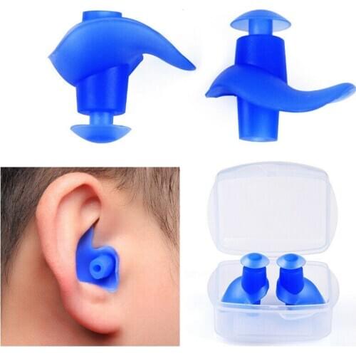 1Pair Waterproof Swimming Earplug Professional Silicone Adult Kid Diving Soft Anti-Noise Ear Plugs Adult Children Swimmers