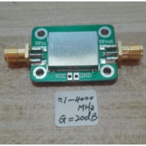 1PC 5~3500MHz Gain 20dB RF wideband low-noise amplifier amplifier LNA 5-3500MHz Gain: 20dB with a shield case
