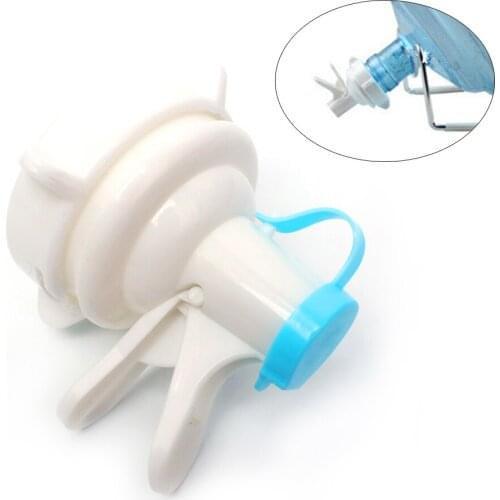 1pc Eco-friendly Plastic Small Portable Camping home inverted Water Dispenser Spout Bottle Cap Reusable with Faucet Dust cover