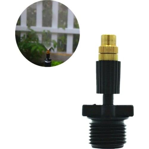 20PCS Brass Garden Sprinkler With 1/2" Male Connector Misting Water Nozzle DIY Micro Drip Irrigation Garden Mist Sprinkler