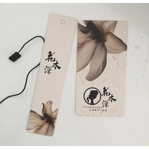 200pcs custom luggage tags clothing printing hang tags swing tags paper label tags free shipping