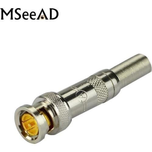 5pcs 100pcs Copper Screw BNC Connector Coaxial RG59 BNC Connector Jack Coax Cable Connector Adapter F/M Coupler For CCTV Camera