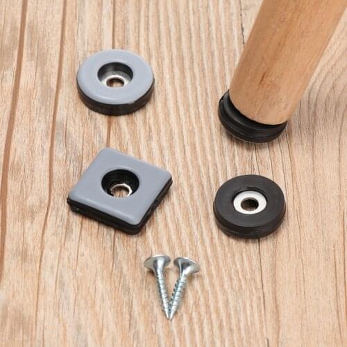 8Pcs Soft Anti-Abrasion Furniture Leg Slider Pads Anti Noisy Table Sofa Slip Mat Easy Move Floor Protector Bumper Chair Fittings