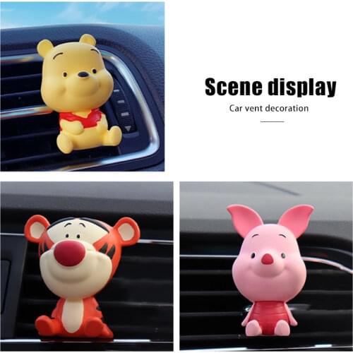 Car Aromatherapy Piggy-shaped Car With Cute Winnie The Pooh Tigger Car Vent Decorations Do Not Include Perfume