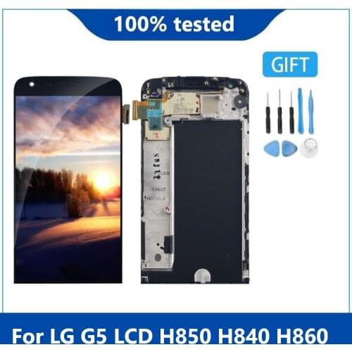 Original Display For 5.3" LG G5 LCD Touch Screen Digitizer Replacement for LG G5 LCD H850 H840 H860 F700 Display with Frame