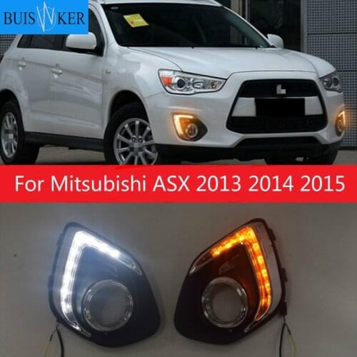 1 Set For Mitsubishi ASX 2013 2014 2015 LED DRL Daytime Running Lights Daylight Waterproof Fog Head Lamp