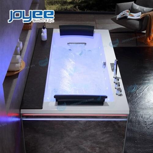 JOYEE Massage Tub Supplier Freestanding Lay Z Spa Bath Hydrotherapy Whirlpool Bathtub for 2 Person