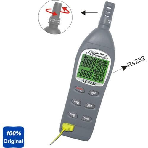Pocket Dew Point Meter Wet Bulb Temperature Humidity Tester AZ-8736