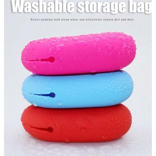 Earphone Storage Charging Cable Box Wire Box Organizer Data Line Cables Container Headphone Rotating Protect