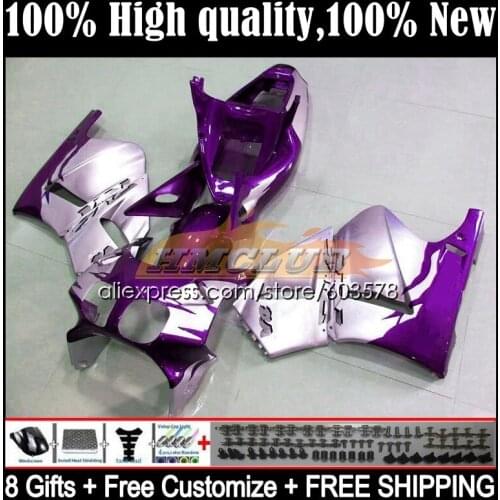 Body For HONDA VFR400 R V4 VFR400R 1989 1990 1991 1992 1993 35CL.112 RVF VFR 400 R RR CC NC30 89 90 91 92 93 Fairing Purple hot