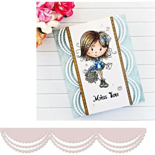 Laced Wavy Border Metal Cutting Dies Wavy Border Dies Scrapbooking 2020 Embossing Crafts Cards