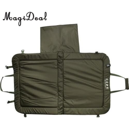 MagiDeal Lightweight Compact Foldable Unhooking Mat Beanie Mat Fold Over Strap Pad Waterproof Cloth Unhooking Mat without filler