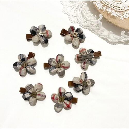 Miss cute Nwe Kids Lovely Star Hair Clip sunflower letter B for Girls Kids Barrettes handmade wholesale Hairpin Hair Accessories