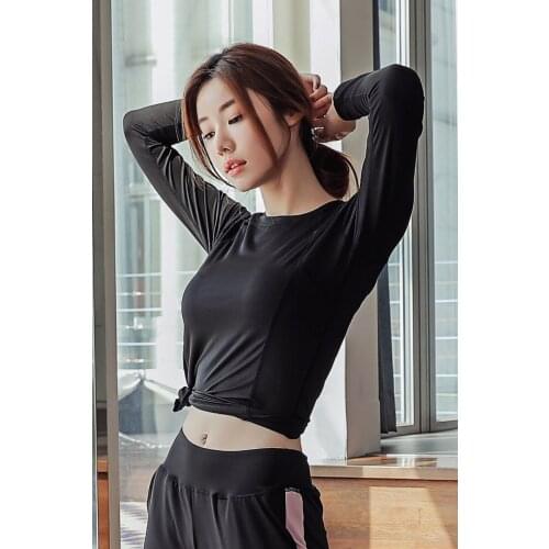 New quick-drying tight-fitting short-sleeved T-shirt running perspiration fitness thin yoga clothes sports breathable thin top w