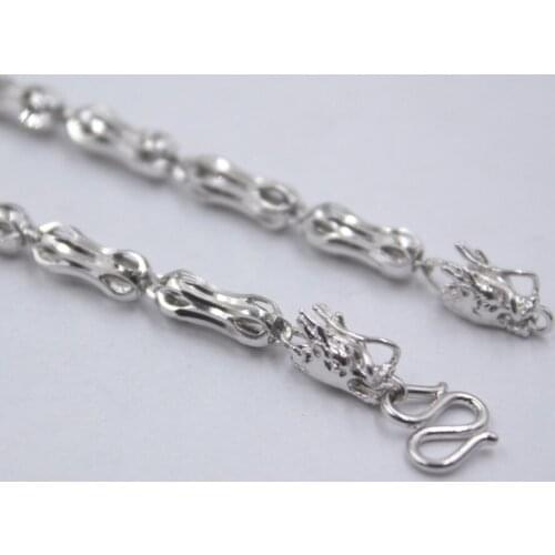 18INCH Pure 925 Sterling Silver Necklace 4mm Tube Link Chain Necklace S925