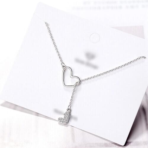 Necklace Lovely Jewellery Gift Fashion Girls Pendant Silver Color Party Womens