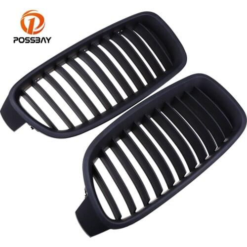 POSSBAY Car Front Bumper Center Kidney Hood Grills Grilles for BMW 3-Series F30 318i/316i/325d/328d/335iX/340i Sedan 2012-2017