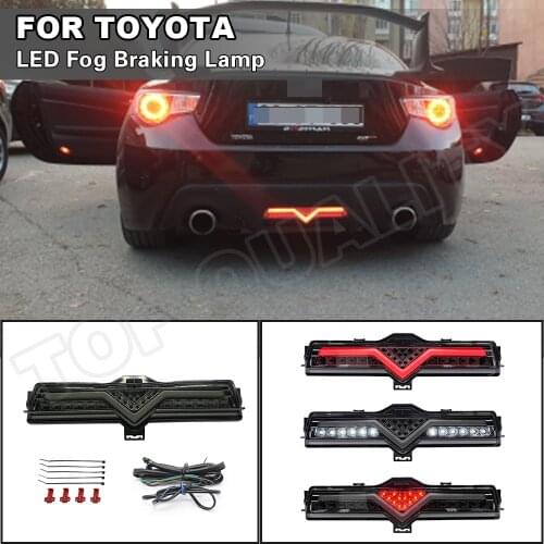 1Set LED Rear Fog Lamp Assembly For 2013-up Subaru BRZ Toyota GT86 Scion FR-S Tail Rear Lamp Brake Reverse Light