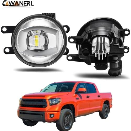 Fog Light Assembly H11 Car Front Bumper LED Lens Fog Lamp Daytime Running Light 30W 8000LM 12V For Toyota Tundra 2014 2015 2016