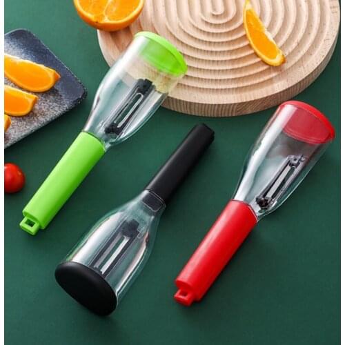 Handy Vegetable Peeler With Rubbish Box Fruit Scraping Peel Graters Fast Remove Peel Knife Carrot Peeler Scraper Kitchen Gadgets