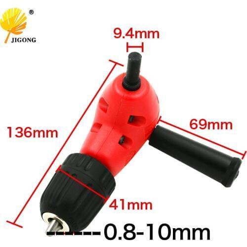 Electronic Drill Right Angle Bend Universal Chuck 90 Degree Angle Drill Extension Accessories Fitting Professional