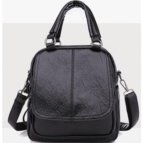 PU Leather Women Backpack Business Female Crossbody Bag Travel Shopping Shoulder Bags for Women Casual Large Capacity Women Bags