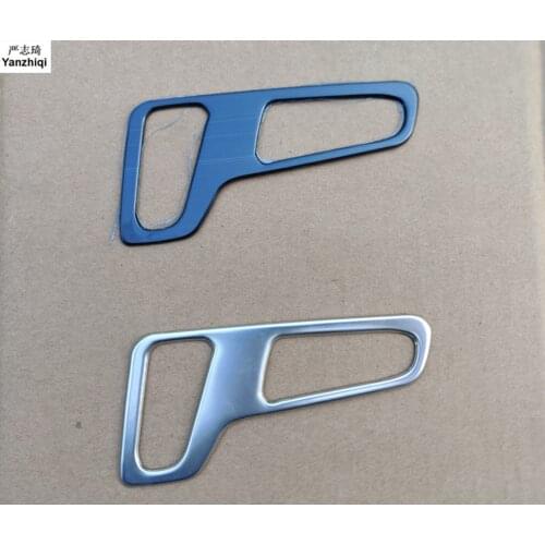 Stainless steel 1pc Seat adjustment switch decorative frame car stickers For Hyundai Kona Encino 2018 2019 Car Stying