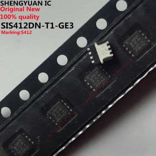 10pcs/lot SIS412DN-T1-GE3 S412 SIS412DN SIS412 SIS412DN-T1-E3 N-Channel 30-V (D-S) MOSFET 100% new imported original 100%quality