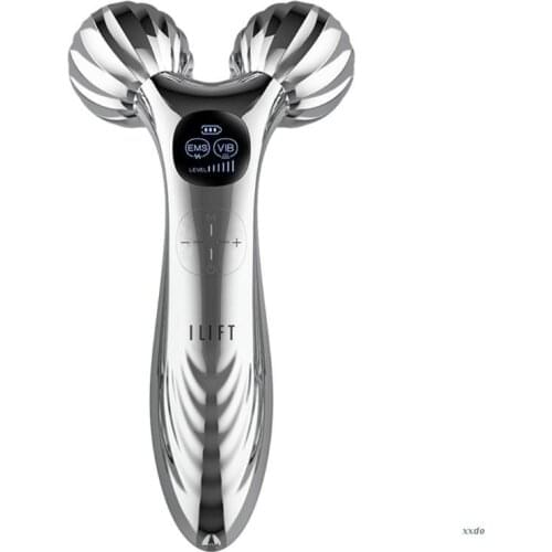 3D Face Massage Roller Y-Shape 360 Degrees Micro Current Facial Massager Lifting Slimming Wrinkle Remover