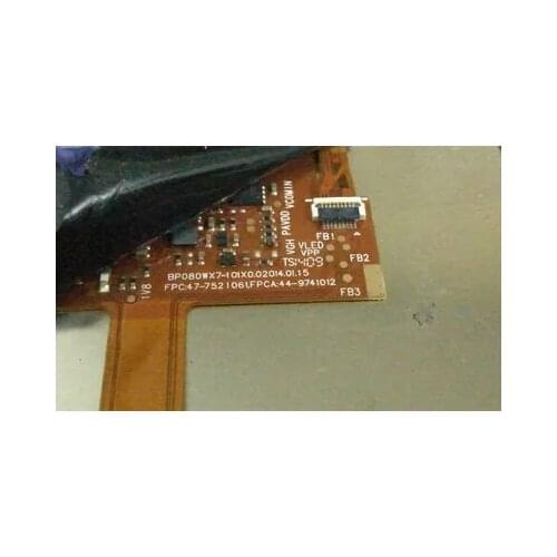 8 inch for BP080WX7-200 BP080WX7-101X0.0,FPC 47-7521061,FPCA 44-9741012 LCD screen 34 pin display panel(without touch)