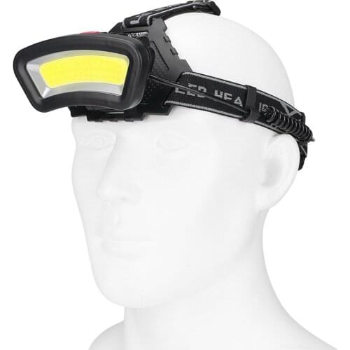 8000LM USB rechargeable LED Headlight 200m Long Lighting Distance Wide Angle COB Head Lamp Lantern For Hike Outdoor Use 2*18650