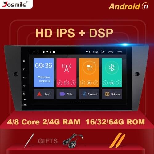 IPS DSP 8 Core 1 Din Android 11 Car Radio For BMW E90/E91/E92/E93 Multimedia Player Navigation GPS Stereo DVD head Unit 4GB 64GB