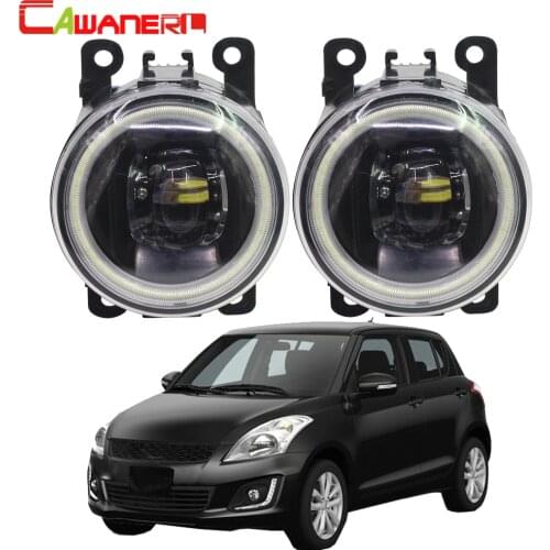 Cawaner For Suzuki Swift MZ EZ Hatchback 2005-2015 Car 4000LM LED Bulb H11 Fog Light Angel Eye Daytime Running Light DRL 12V