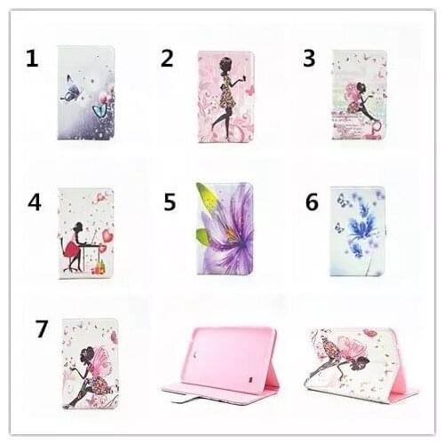 Magnetic Stand PU Leather Flip Diamond Girl Tablets Cover Case For Samsung Galaxy Tab A 8.0 inch T350 T351 T355 SM-T355 Case