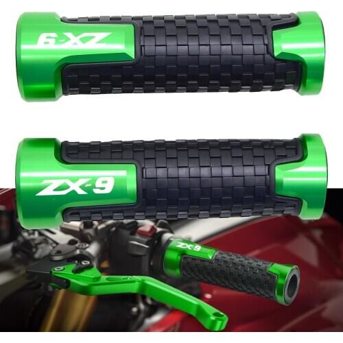 For KAWASAKI ZX9 ZX9R ZX 9 R 1998-2003 2004 2005 2006 2007 7/8'' 22MM Motorcycle CNC anti-slip handle grips handle bar grip hand