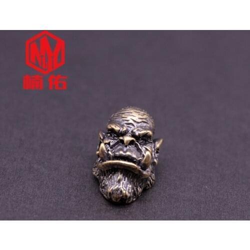EDC Knife Bead Brass World of Warcraft WOWparacord Bead Car Key Bracelet Flashlight Pendant