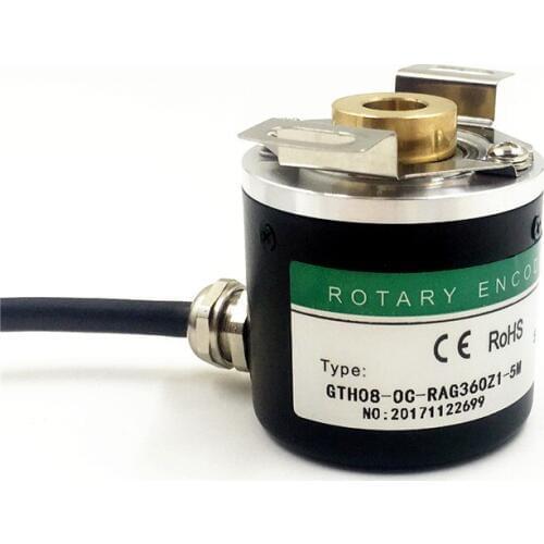 Photoelectric rotary encoder 3808 hollow shaft through hole shaft 2500 pulse 2500 line ABZ three-phase 5-24V