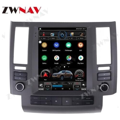 Android 9.0 Tesla Style GPS Navigation For Infiniti FX35 FX45 FX25 FX37 2003 2004 2005 2006 Auto Radio Stereo Multimedia Player