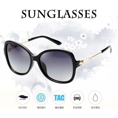 【LPAILON】 New Womens Sunglasses Fashion Style Double Color Polarized Sunglasses Outdoor Driving Big Frame Fashion Glasses7017