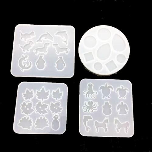 Marine Life and Animal Silicone Mold Squid Sea Turtle Octopus Angel Dolphin Horse Mold Resin Mold Supplies Jewelry Making Tools