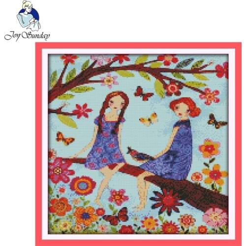 Joy Sunday Yearning for spring Patterns Needlework Cross stitch Sets For Embroidery kits Precise Printed Counted Cross-Stitching