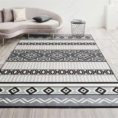 Minimalist Style Bedroom Sofa Bed Side Non-slip Floor Mat 2021 Nordic Modern Moroccan Style Home Carpet