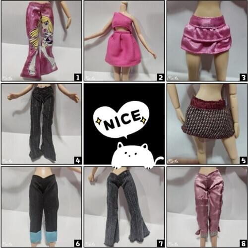 New arrived clothes for monster high school bratz doll baby Kerr dress for changing skirt pants vest baby clothes DIY wave2