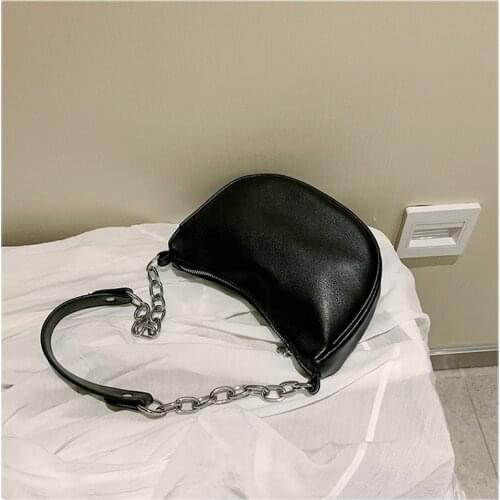 Solid Color Chain Leather Crossbody Bags For Women 2020 Summer Casual Simple Small Handbags Female Shoulder Messenger Bag Totes