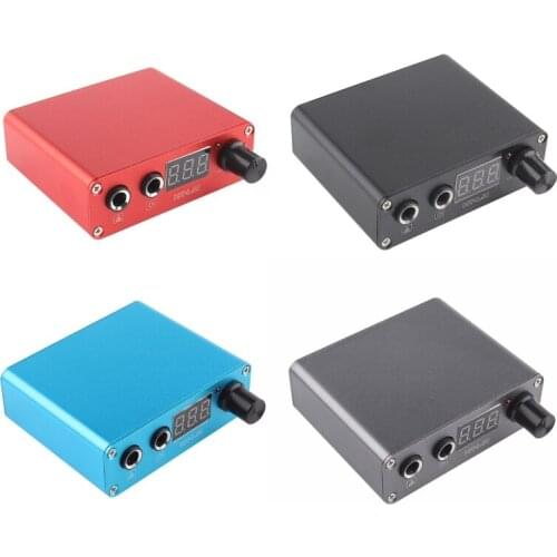 Portable Mini Tattoo Power Supply with Digital LCD Display Screen Tattoo Machine Supplies AU/EU/UK/US Plug