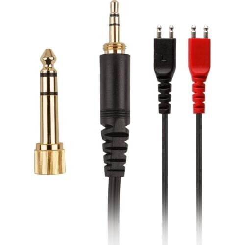 Replacement Cable for Sennheiser HD25 HD25-1 HD265 HD535 HD545 HD560 HD565 HD580 HD600 HD650 Headphones Gold Plated Audio Lead